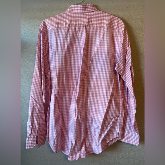 Ralph Lauren button down, pink checkered, Large, Classic fit - Picture 3 of 4